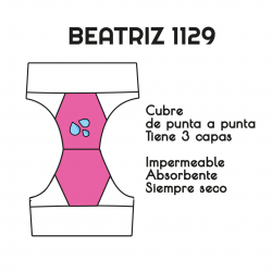 Beatriz Bombacha Postparto Hemorragias o incontinencia Severa(M-L-XL-2XL-3XL)