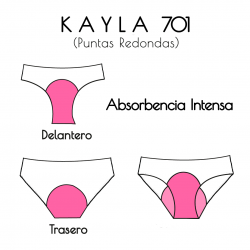 Kayla culotte menstrual  PREMIUM XS-L (Línea Arco iris)