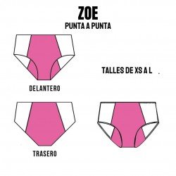 ZOE Bombacha de punta a punta Menstrual (XS-L) INTENSA